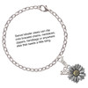 Two-tone Large Daisy Flower - Silver Plated Clip on Charm with Mini Year 2025 Jewelry Ideas and Examples