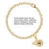 Gold-tone Disc 1/2'' Initial - v - Gold-tone Plated Clip on Charm with Mini Year 2025 Jewelry Ideas and Examples