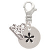 Silver Plated Disc - Symbol - Asterisk - * - Silver Plated Clip on Charm with Mini Year 2025: Year to Remember Jewelry Gift - Celebrations