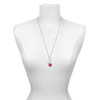Silver Plated Hot Pink Zebra Print Heart - Silver Plated Clip on Charm with Mini Year 2025