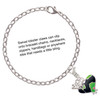 Silver Plated Lime Green Large Cheetah Print Heart - Silver Plated Clip on Charm with Mini Year 2025 Jewelry Ideas and Examples