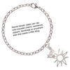 Silver Plated Open Design Sun - Silver Plated Clip on Charm with Mini Year 2025 Jewelry Ideas and Examples