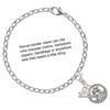 Silver Plated Raphael Angel in Rope Wreath - Silver Plated Clip on Charm with Mini Year 2025 Jewelry Ideas and Examples