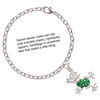 Silver Plated Green Frog with Crystals - Silver Plated Clip on Charm with Mini Year 2025 Jewelry Ideas and Examples
