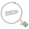 Two-tone Shadow Box ''Faith'' with Cross - Silver Plated Clip on Charm with Mini Year 2025 Jewelry Ideas and Examples