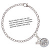 Silver Plated Fleur di Lis - Round Seal - Silver Plated Clip on Charm with Mini Year 2025 Jewelry Ideas and Examples