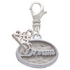 Silver Plated Dream - Oval Seal - Silver Plated Clip on Charm with Mini Year 2025: Year to Remember Jewelry Gift - Celebrations