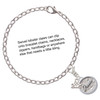 Silver Plated Peace - Round Seal - Silver Plated Clip on Charm with Mini Year 2025 Jewelry Ideas and Examples