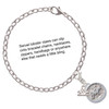 Silver Plated Hope - Round Seal - Silver Plated Clip on Charm with Mini Year 2025 Jewelry Ideas and Examples