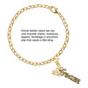 Gold-tone Crystal Script ''Dream'' - Gold-tone Plated Clip on Charm with Mini Year 2025 Jewelry Ideas and Examples