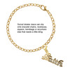Gold-tone Crystal Script ''Faith'' - Gold-tone Plated Clip on Charm with Mini Year 2025 Jewelry Ideas and Examples