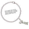 Silver Plated Crystal Script ''Faith'' - Silver Plated Clip on Charm with Mini Year 2025 Jewelry Ideas and Examples
