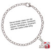 Silver Plated Small 3-D Red Present Box with Bow - Silver Plated Clip on Charm with Mini Year 2025 Jewelry Ideas and Examples