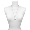 Silver Plated Optic Yellow Softball with Red Crystal Stitching - Silver Plated Clip on Charm with Mini Year 2025