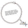 Two-tone Gingerbread Man with Crystal Buttons - Silver Plated Clip on Charm with Mini Year 2025 Jewelry Ideas and Examples