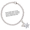 White Snowflake with Clear Crystal - Silver Plated Clip on Charm with Mini Year 2025 Jewelry Ideas and Examples