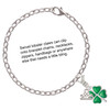 Silver Plated Translucent Green Lucky Four Leaf Clover - Silver Plated Clip on Charm with Mini Year 2025 Jewelry Ideas and Examples