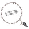 Silver Plated Medium Black Enamel Angel Wing - Silver Plated Clip on Charm with Mini Year 2025 Jewelry Ideas and Examples