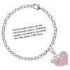 Silver Plated Pink Enamel Heart with Paw Prints - Silver Plated Clip on Charm with Mini Year 2025 Jewelry Ideas and Examples