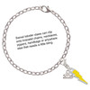 Silver Plated Yellow Lightning Bolt - Silver Plated Clip on Charm with Mini Year 2025 Jewelry Ideas and Examples