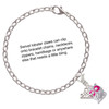Silver Plated Owl with Hot Pink & Clear Crystal Eyes - Silver Plated Clip on Charm with Mini Year 2025 Jewelry Ideas and Examples