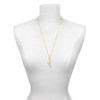 Gold-tone Medium Clef with Crystal - Gold-tone Plated Clip on Charm with Mini Year 2025
