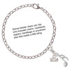 Silver Plated Sixteenth Note - Silver Plated Clip on Charm with Mini Year 2025 Jewelry Ideas and Examples