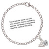 Silver Plated Mini 3-D ''Big Sister'' Heart - Silver Plated Clip on Charm with Mini Year 2025 Jewelry Ideas and Examples