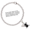 Silver Plated Small Black Resin Skull with AB Crystals - Silver Plated Clip on Charm with Mini Year 2025 Jewelry Ideas and Examples