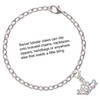 Silver Plated Marathon - 26.2 with Pink Crystal - Silver Plated Clip on Charm with Mini Year 2025 Jewelry Ideas and Examples