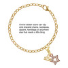 Rose Gold-tone Clear Crystal Lucky Star - Gold-tone Plated Clip on Charm with Mini Year 2025 Jewelry Ideas and Examples