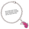 Silver Plated Large Translucent Hot Pink Flying Butterfly - Silver Plated Clip on Charm with Mini Year 2025 Jewelry Ideas and Examples