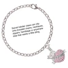 Silver Plated Big Sister Banner on Pink Crystal Heart - Silver Plated Clip on Charm with Mini Year 2025 Jewelry Ideas and Examples