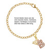 Rose Gold-tone Crystal Initial - S - Gold-tone Plated Clip on Charm with Mini Year 2025 Jewelry Ideas and Examples