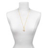 Small Rose Gold-tone Heart with Clear Crystals - Gold-tone Plated Clip on Charm with Mini Year 2025