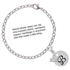 Silver Plated Large Script Letter Disc - B - Silver Plated Clip on Charm with Mini Year 2025 Jewelry Ideas and Examples