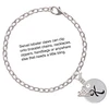 Silver Plated Large Script Letter Disc - K - Silver Plated Clip on Charm with Mini Year 2025 Jewelry Ideas and Examples