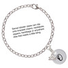 Silver Plated Large Script Letter Disc - O - Silver Plated Clip on Charm with Mini Year 2025 Jewelry Ideas and Examples