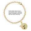 Gold-tone Large Disc Letter - T - Gold-tone Plated Clip on Charm with Mini Year 2025 Jewelry Ideas and Examples