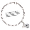 Silver Plated Capital Letter - A - Pebble Disc - Silver Plated Clip on Charm with Mini Year 2025 Jewelry Ideas and Examples