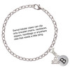 Silver Plated Capital Letter - B - Pebble Disc - Silver Plated Clip on Charm with Mini Year 2025 Jewelry Ideas and Examples