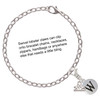 Silver Plated Capital Letter - W - Pebble Disc - Silver Plated Clip on Charm with Mini Year 2025 Jewelry Ideas and Examples