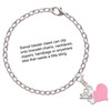 Silver Plated Pink Heart with Nurse Hat - Silver Plated Clip on Charm with Mini Year 2025 Jewelry Ideas and Examples