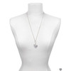 Silver Plated Little Sister on AB Crystal Heart - Silver Plated Clip on Charm with Mini Year 2025