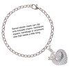 Silver Plated Faith Rocks on AB Crystal Heart - Silver Plated Clip on Charm with Mini Year 2025 Jewelry Ideas and Examples