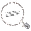 Silver Plated Large Ballet Slippers - Silver Plated Clip on Charm with Mini Year 2025 Jewelry Ideas and Examples