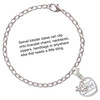 Silver Plated Big Sister in Open Heart - 5/8'' - Silver Plated Clip on Charm with Mini Year 2025 Jewelry Ideas and Examples