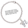Silver Plated Small Gelato Script Initial - H - Silver Plated Clip on Charm with Mini Year 2025 Jewelry Ideas and Examples