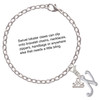 Silver Plated Small Gelato Script Initial - N - Silver Plated Clip on Charm with Mini Year 2025 Jewelry Ideas and Examples