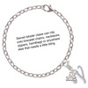Silver Plated Small Gelato Script Initial - V - Silver Plated Clip on Charm with Mini Year 2025 Jewelry Ideas and Examples